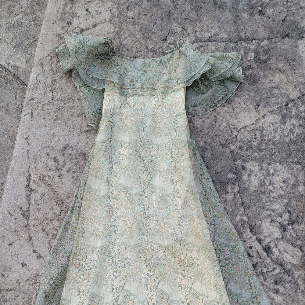 Vintage gown 1973 mother of the bride dress